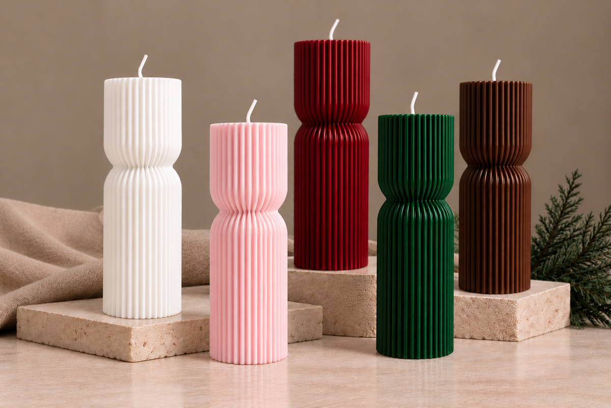 HUSH Sculpt Pilari kynttilä pitkä